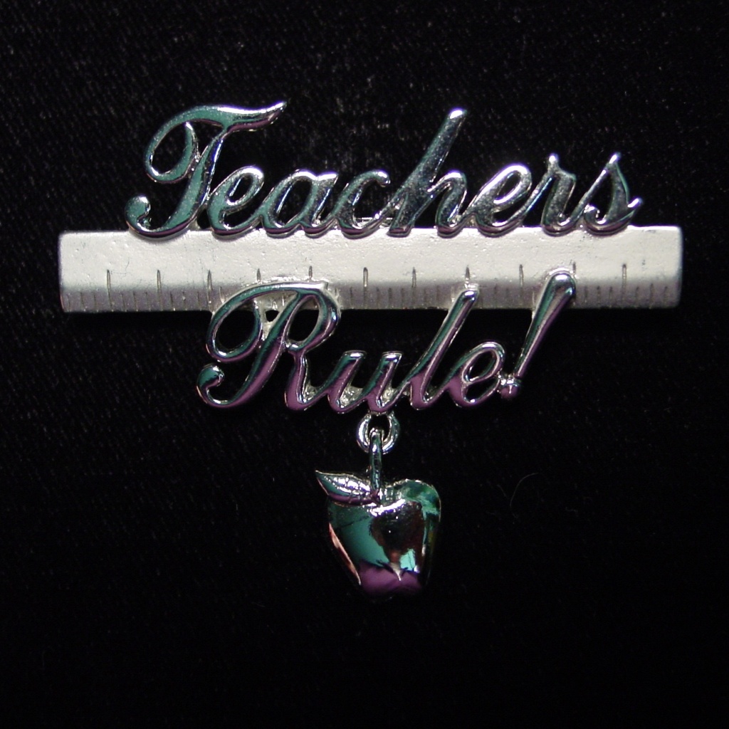 ‘Teachers Rule!' Pin Brooch